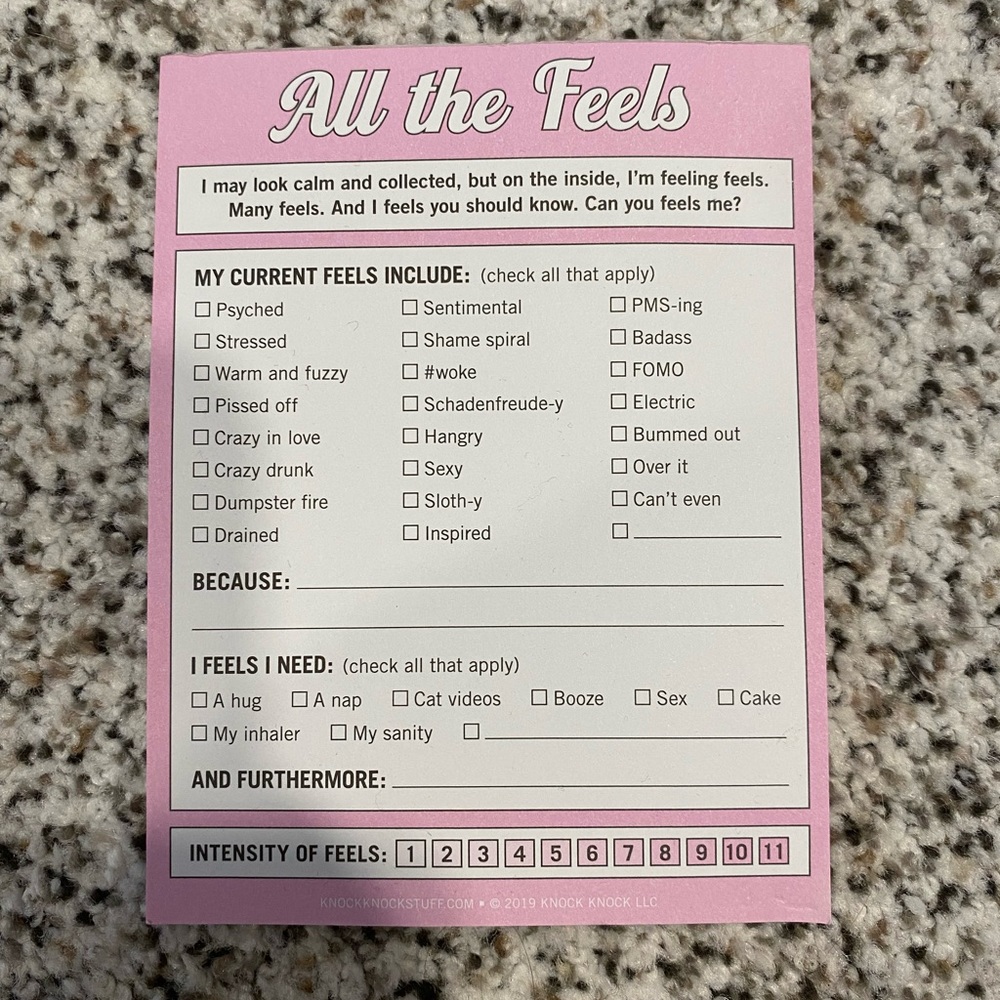 Feelings Notepad